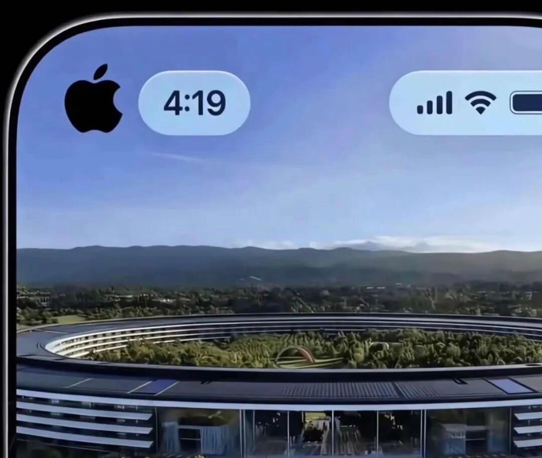 网友们真是太有才了这个方案既不突兀也有设计感如果能把灵动岛的动画移植过来估计又能