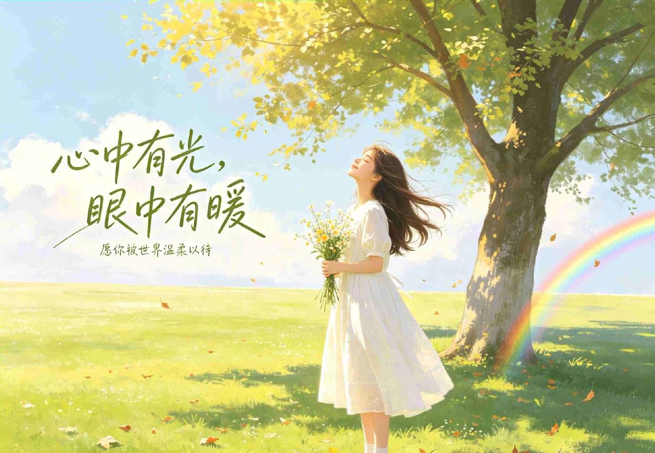 能被阳光治愈的人，心里一定住着一片晴空。哪怕生活偶有风雨，也愿意为一缕光停下脚步