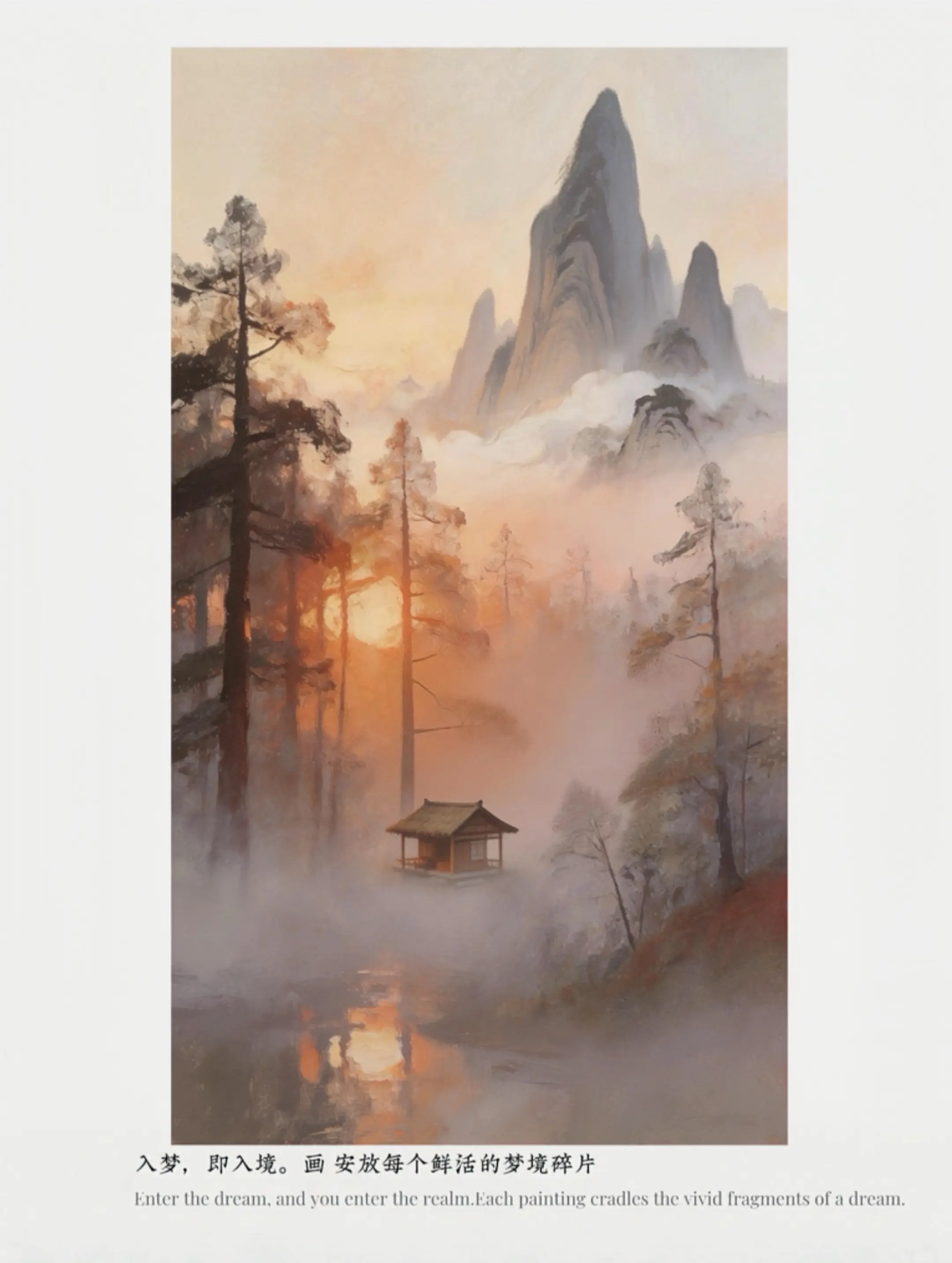 人道篇：《一叶一石》|原创水墨风油画。人间镜像 ：怕动真情而耽误挣钱的...
