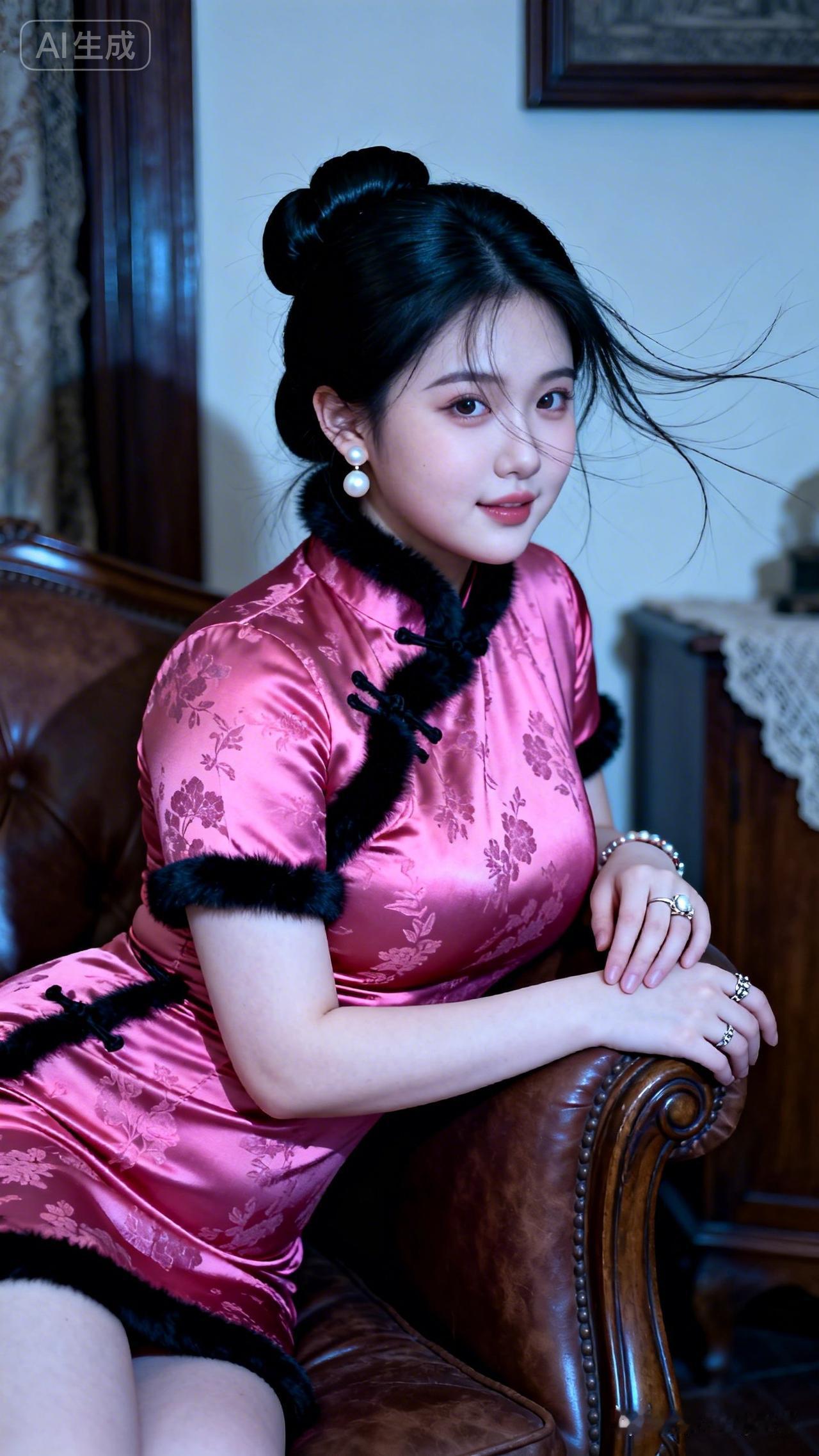 优雅旗袍风，复古韵味浓，尽显东方美！🌸💃