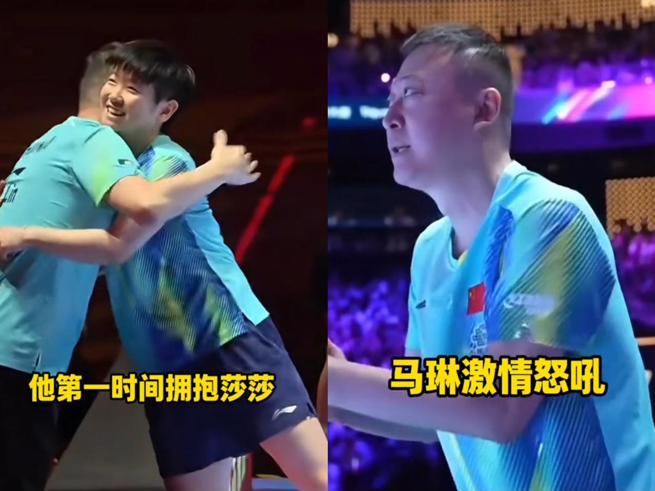 孙颖莎赢下比赛啦！
这次她可是经历了一番苦战，
一度落后的情况下

是身后队员的