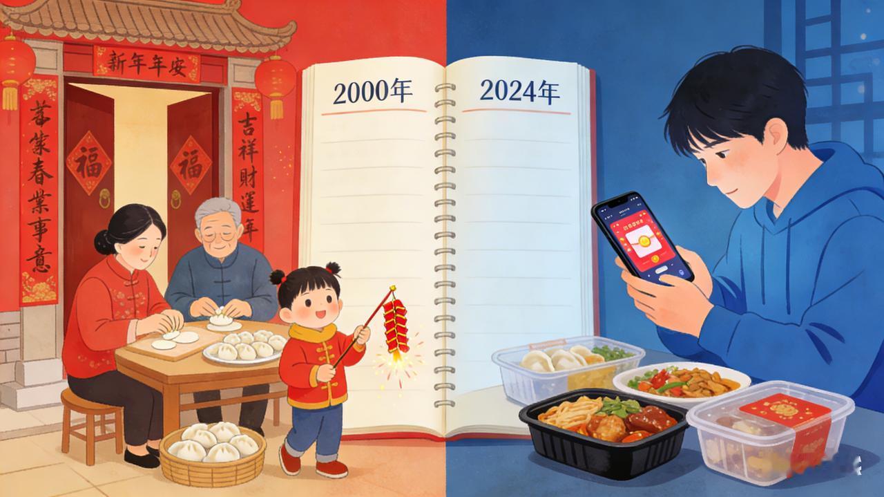 年味渐淡，是传统农耕文明与现代都市文明碰撞的必然结果。其一，生活方式剧变瓦解仪式