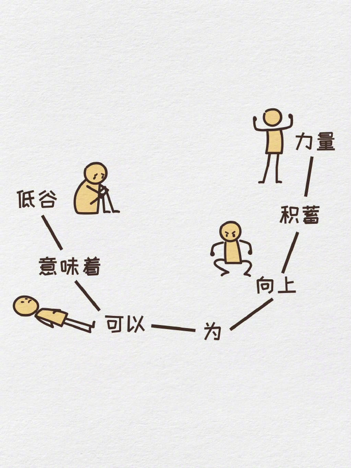 “人生总有低谷，坏事也可以变成好事 ” 