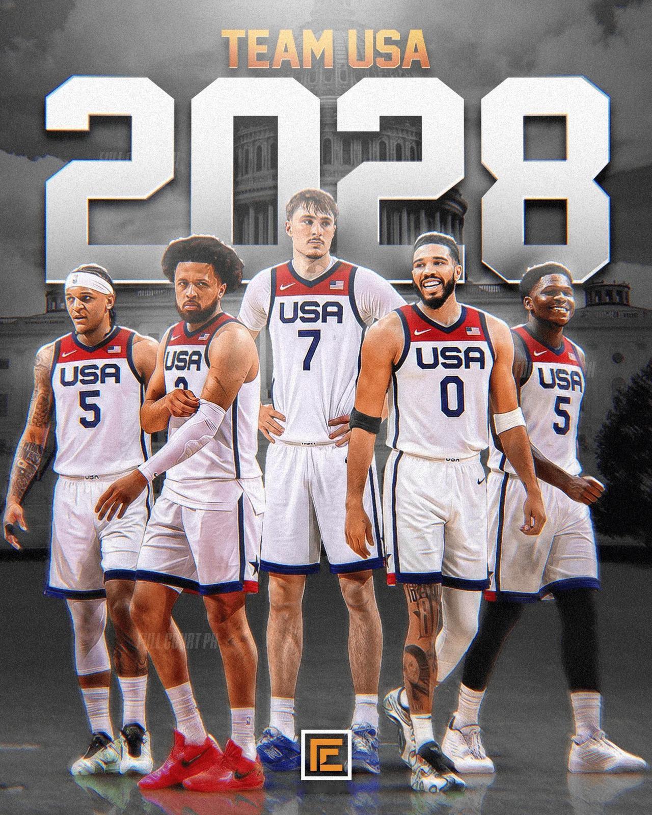 2028美国首发五虎？美国队球星更多平均水平更高，加拿大像穆雷小乔治国家队没那么