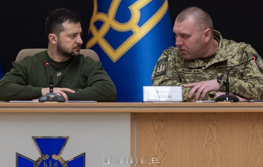乌克兰国家安全局局长马柳克最终在泽连斯基的逼迫下同意辞职，目前由“阿尔法”特种部