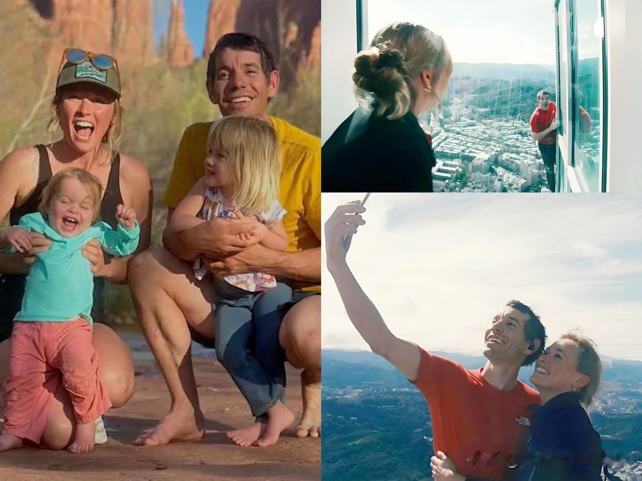 霍诺德，40岁，攀岩界大师
他是两个孩子的父亲
他有一个无限支持他的女人
他不是