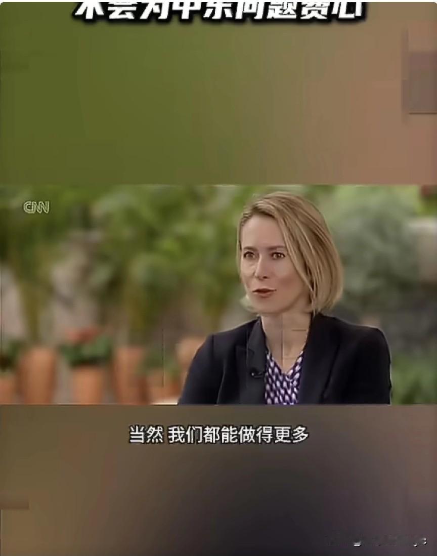 欧盟外交与安全政策高级代表卡拉斯在接受美国CNN采访时表示，欧盟未看到海湾国家在