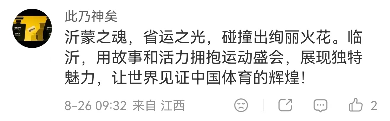 山东这届开幕式口碑火出圈大量普通学生、群众参与演出，接地气又充满朝气。宏大场面和