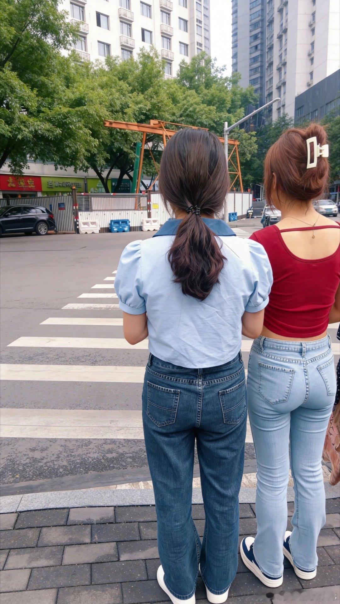 穿搭时尚穿搭今天穿什么ootd 牛仔裤还是很不错的选择 