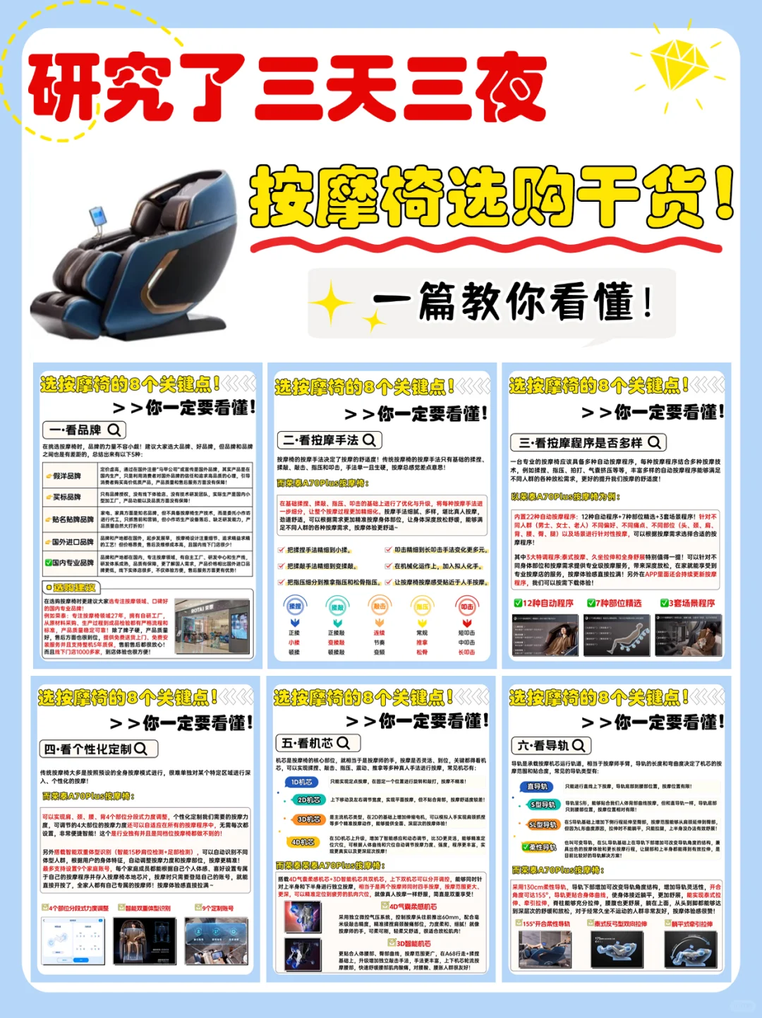 保姆级按摩椅选购攻略！2分钟教你看懂！