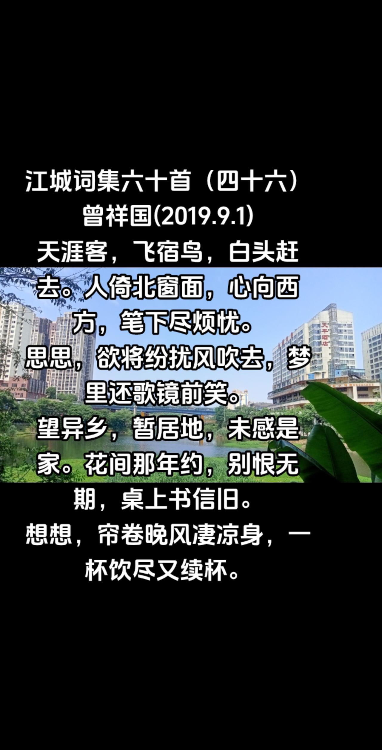 江城词集六十首（四十六）