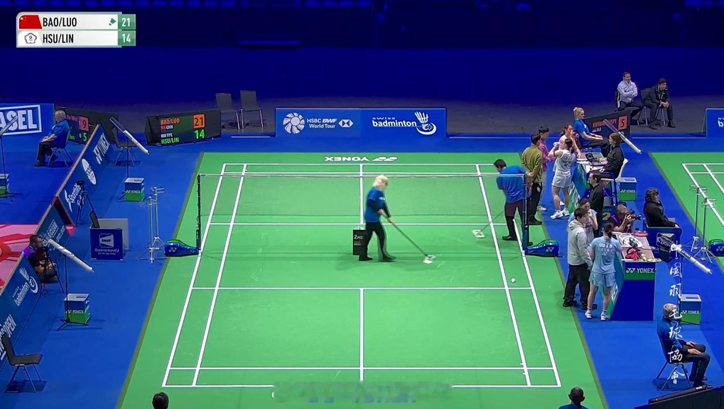 女双 1/8赛  鲍骊婧/罗徐敏 21-14 许尹鏸/林芝昀(6)2026年瑞士