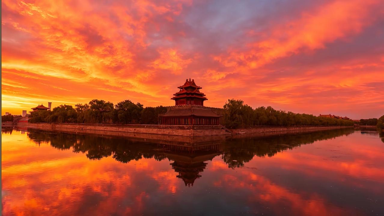 昨天北京雨后的奇观，吉境之地！