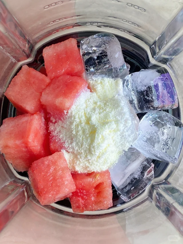 🍉西瓜椰椰甘露！西瓜这样做好喝到哭！！！