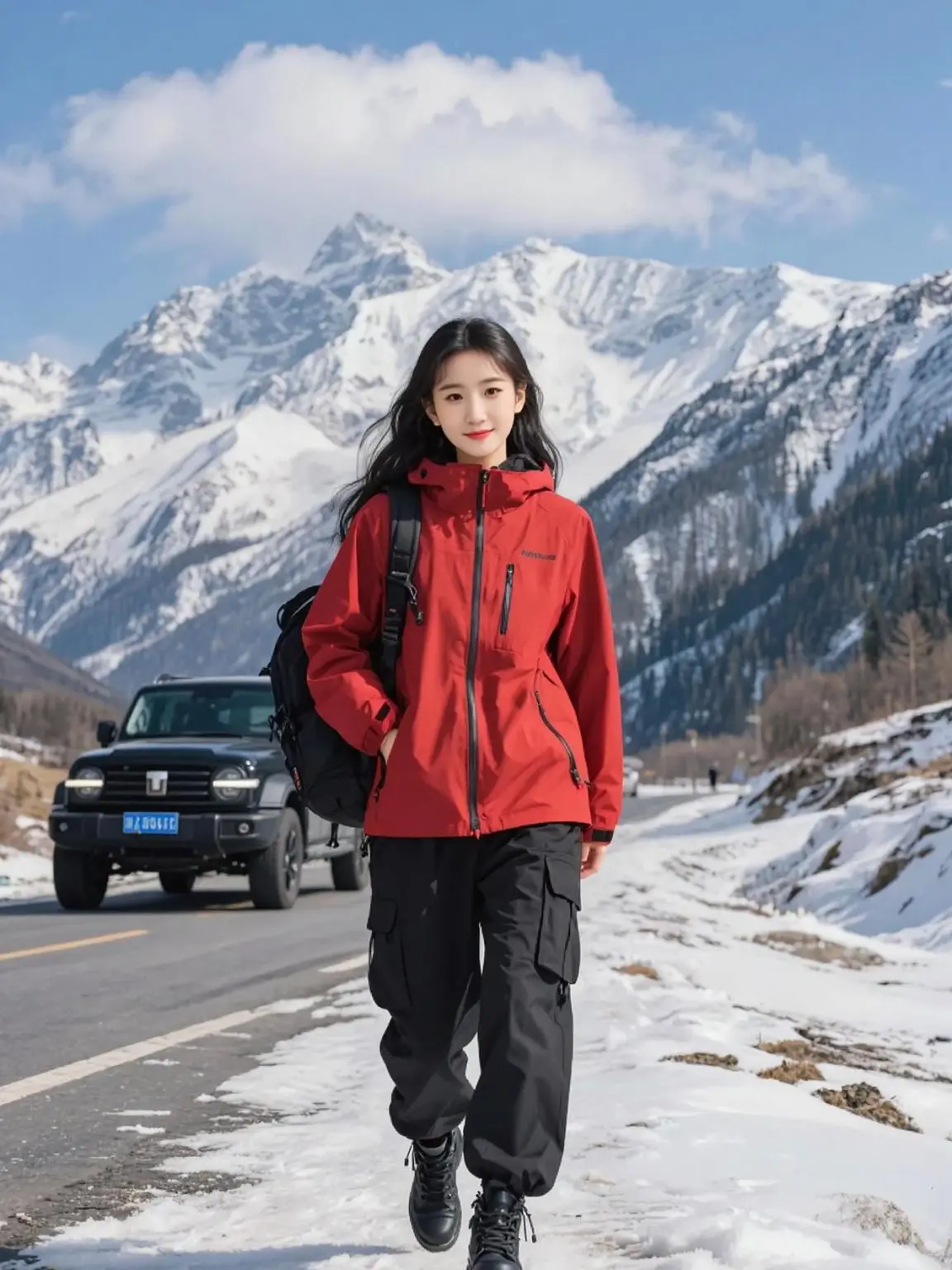 AI雪山旅拍 ai创作