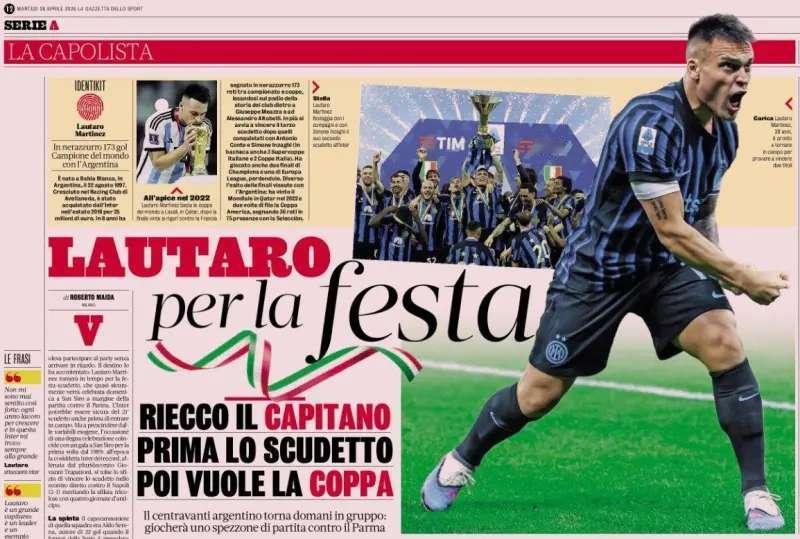 劳塔罗还是谨慎出战。球队上下期待劳塔罗满血回归，并成为继迭戈·米利托之后，又一位