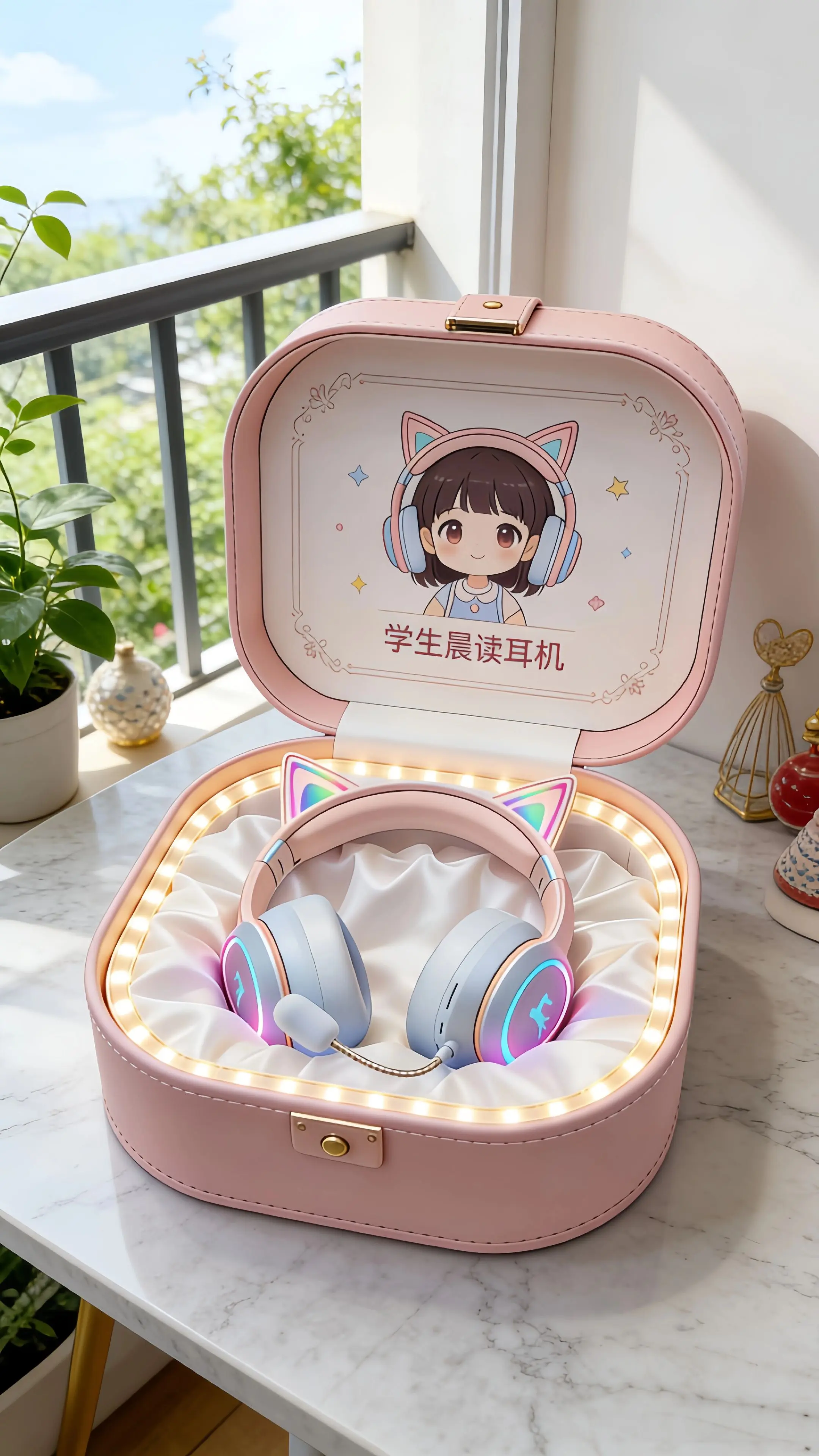 头带式晨读耳机