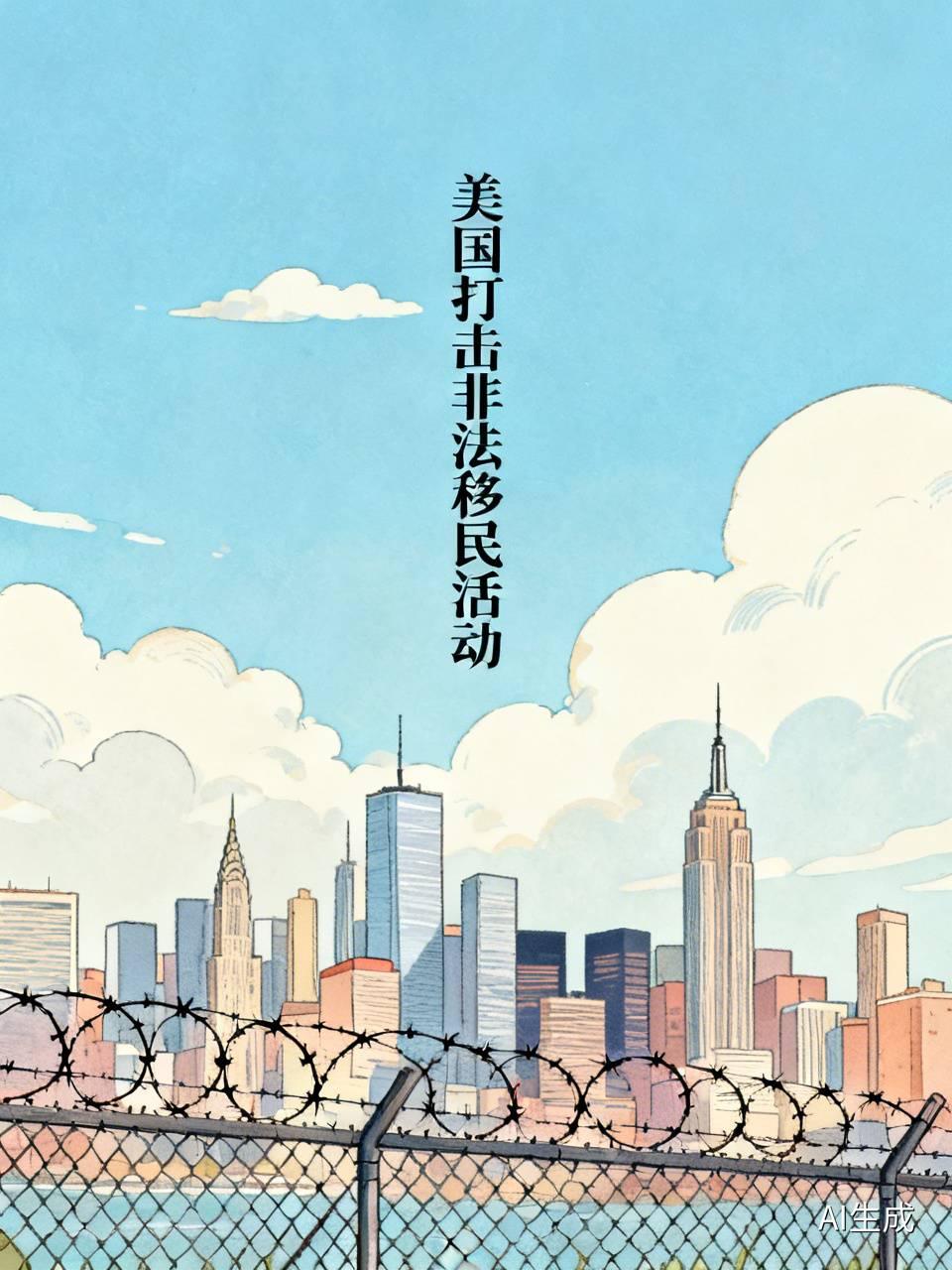 美国打击非法移民手段多样。2016年1月6日，为遏制“偷渡潮”，美国政府展开两年