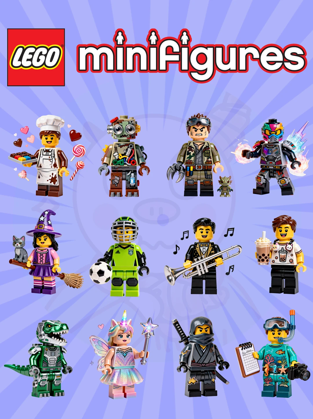 乐高人仔抽抽乐AI版，逆天细节太惊艳🤩