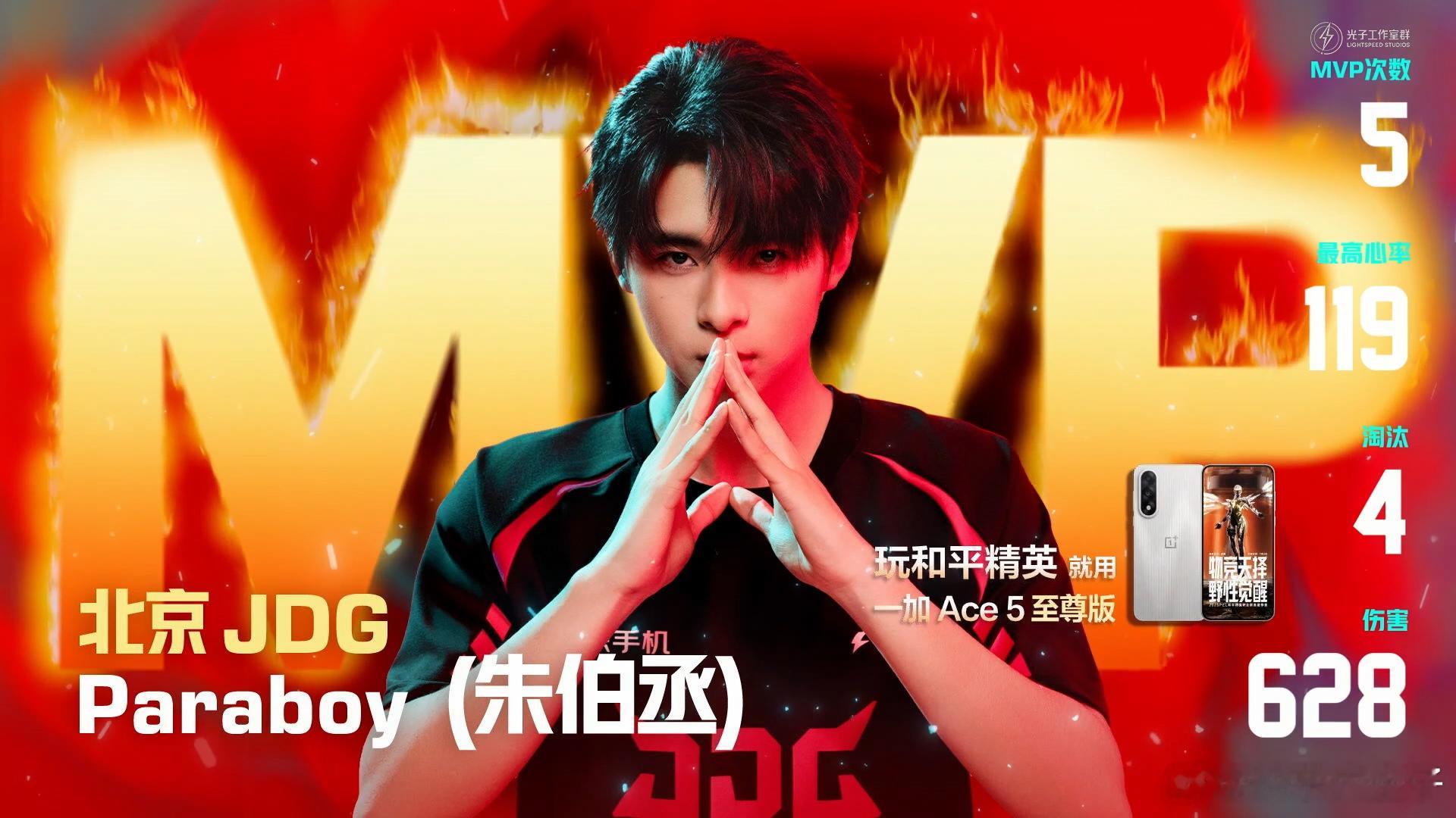 JDG伞兵周决单局MVP 伞兵收获MVP咯，是赛季第四次MVP！和平精英职业联赛