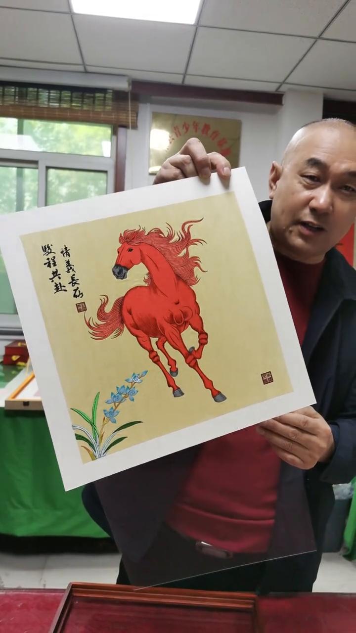 我参与装裱的比较多，所以今年的老板们也应该很幸运。祝老板马到成功、发财、发福、顺