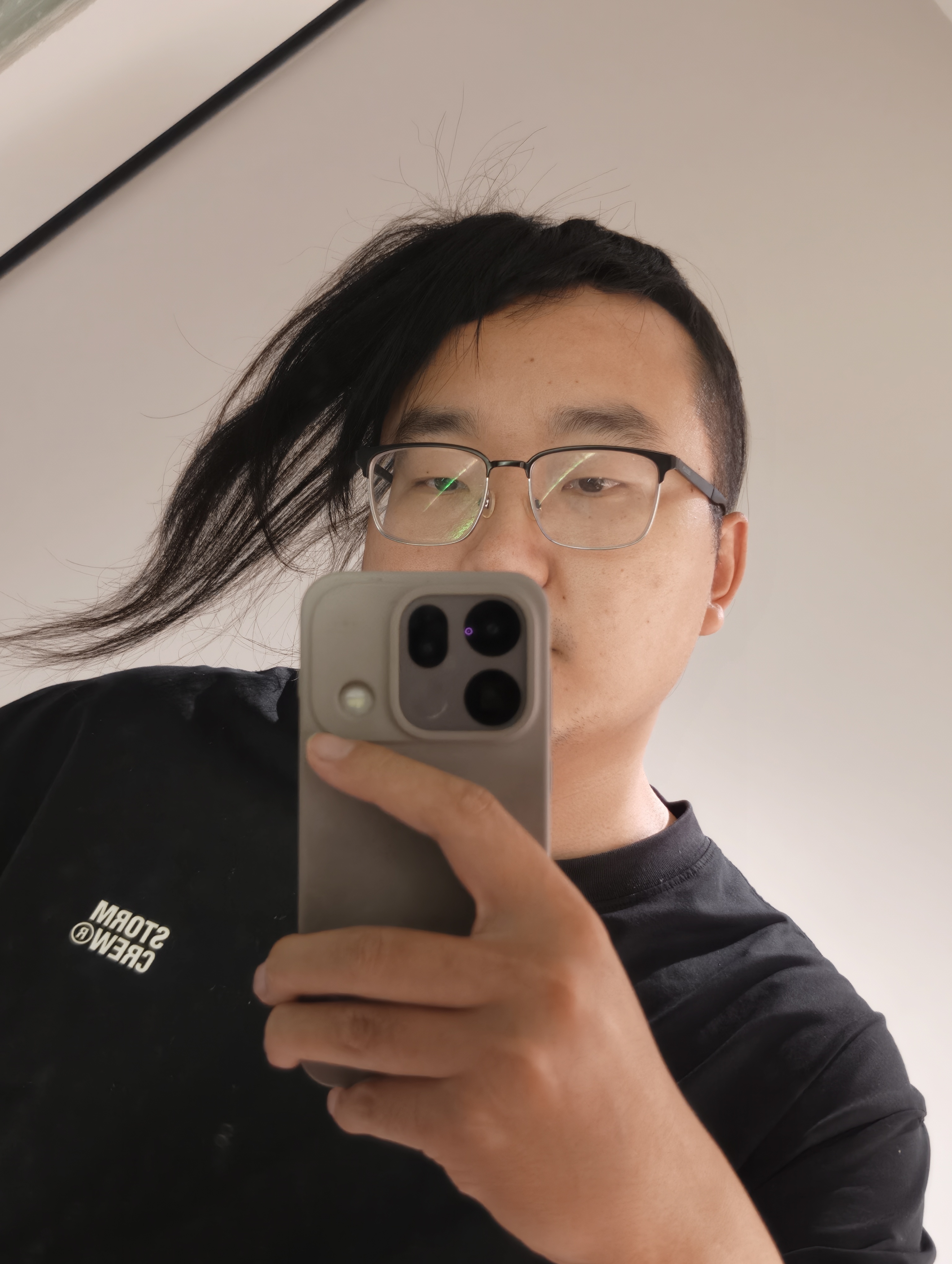 媳妇买了个假发片于是来祸害我们爷俩了 ​​​
