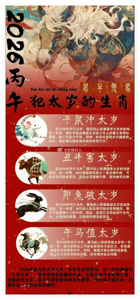 要是家里有多人同时犯太岁，可得警惕了先看夫妻情侣这一块，要是小两口都犯太岁，那感