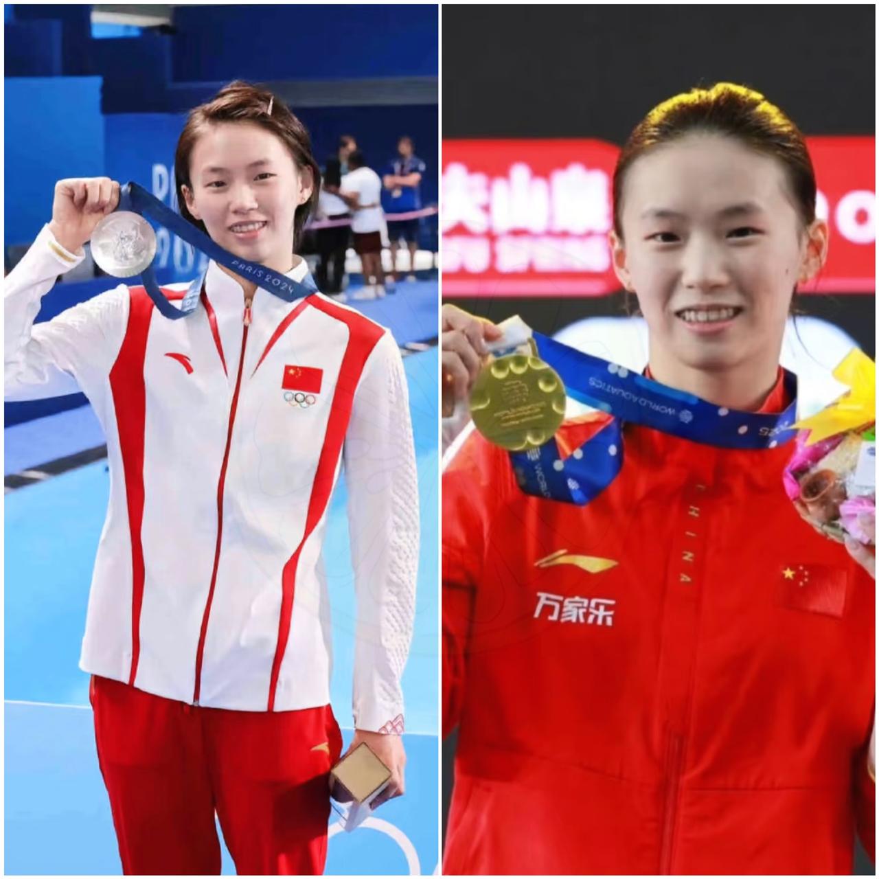 今晚这水花压的……
我直接把话放这儿了。
女子十米台单人那块金牌，就是张家齐的。