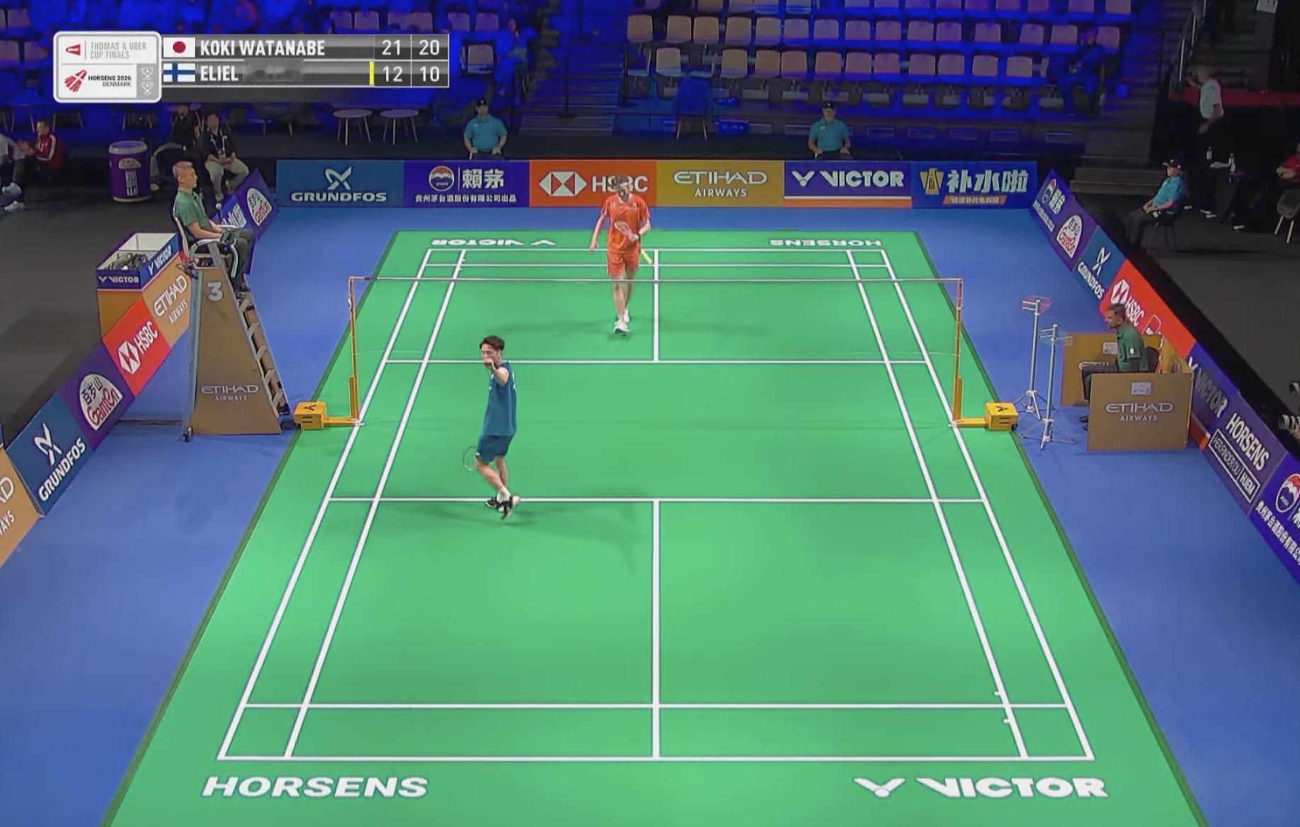 3号场地【汤杯B组：日本🇯🇵 2-0 🇫🇮芬兰】一单：奈良冈功大🇯🇵