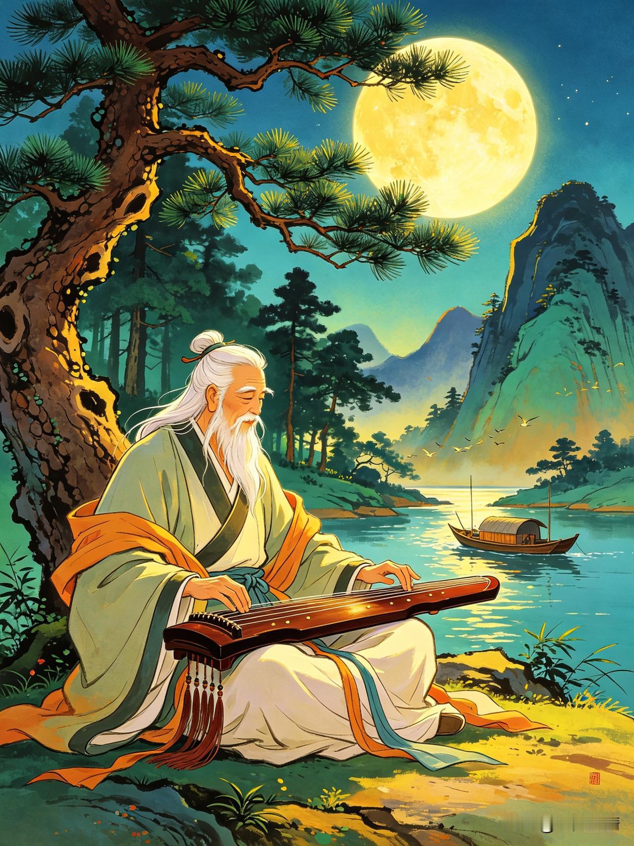 《静观尘纷，心镜自明》

心若止水万象空，神凝太虚六合通。
浮言妄语随风散，宠辱