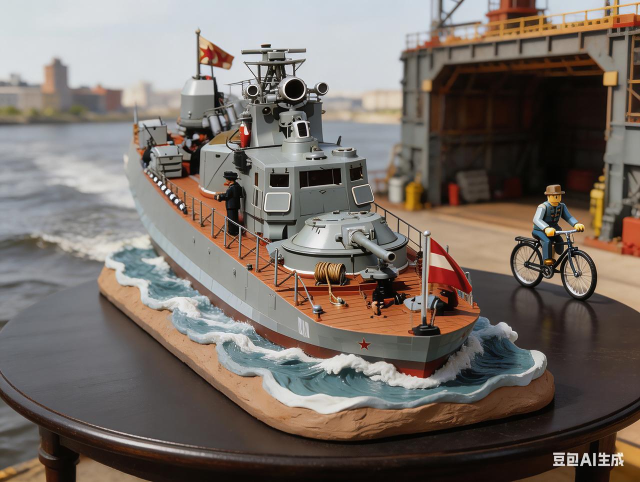 老毛子内河装甲炮艇模型