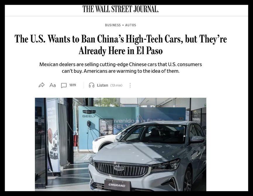 美国人“人肉”带中国车入境，墨西哥边境成新战场！

最近，美国网络上涌现大量视频