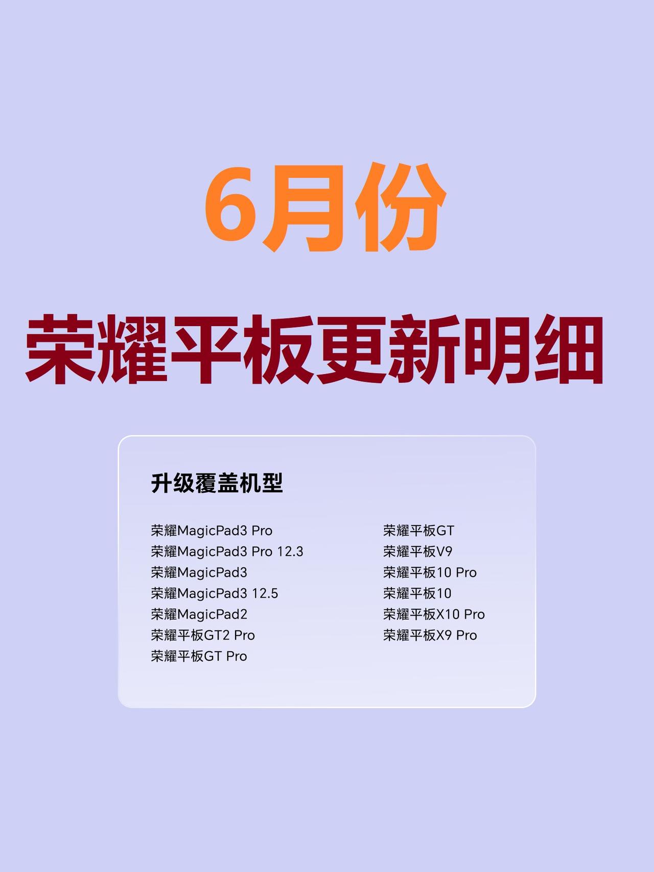 荣耀官方今天公布平板产品MagicOS系统， 6 月更新要点，主要新增 PC 级