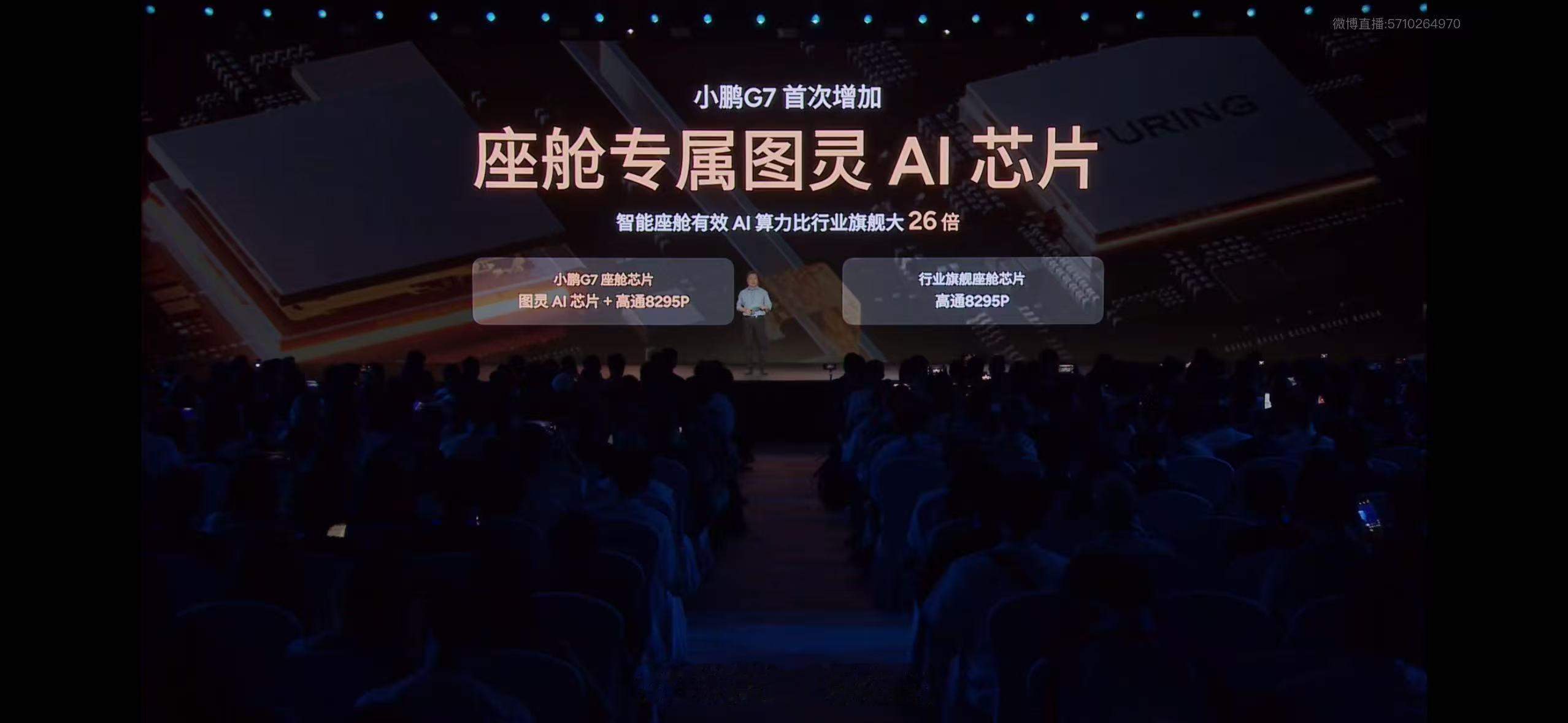 小鹏G7 座舱搭载1颗图灵 AI 芯片+8295P小鹏G7要实现的是不只是交通工