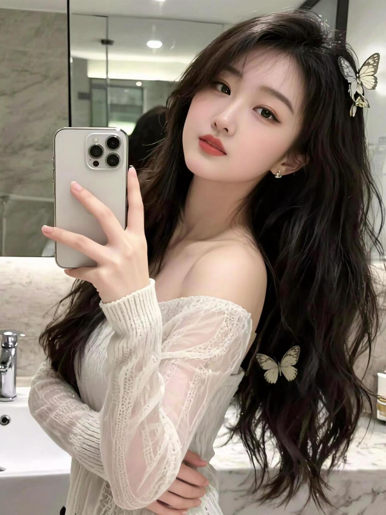 AI水墨清冷自拍 抖音ai创作