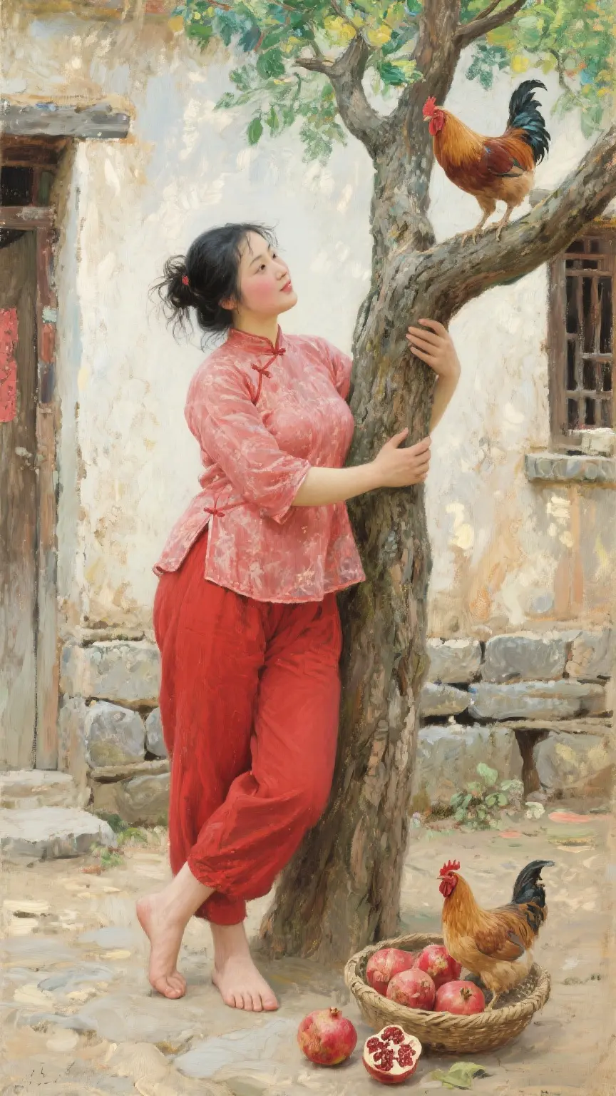 画卷里的故事 八月你好 石榴红了