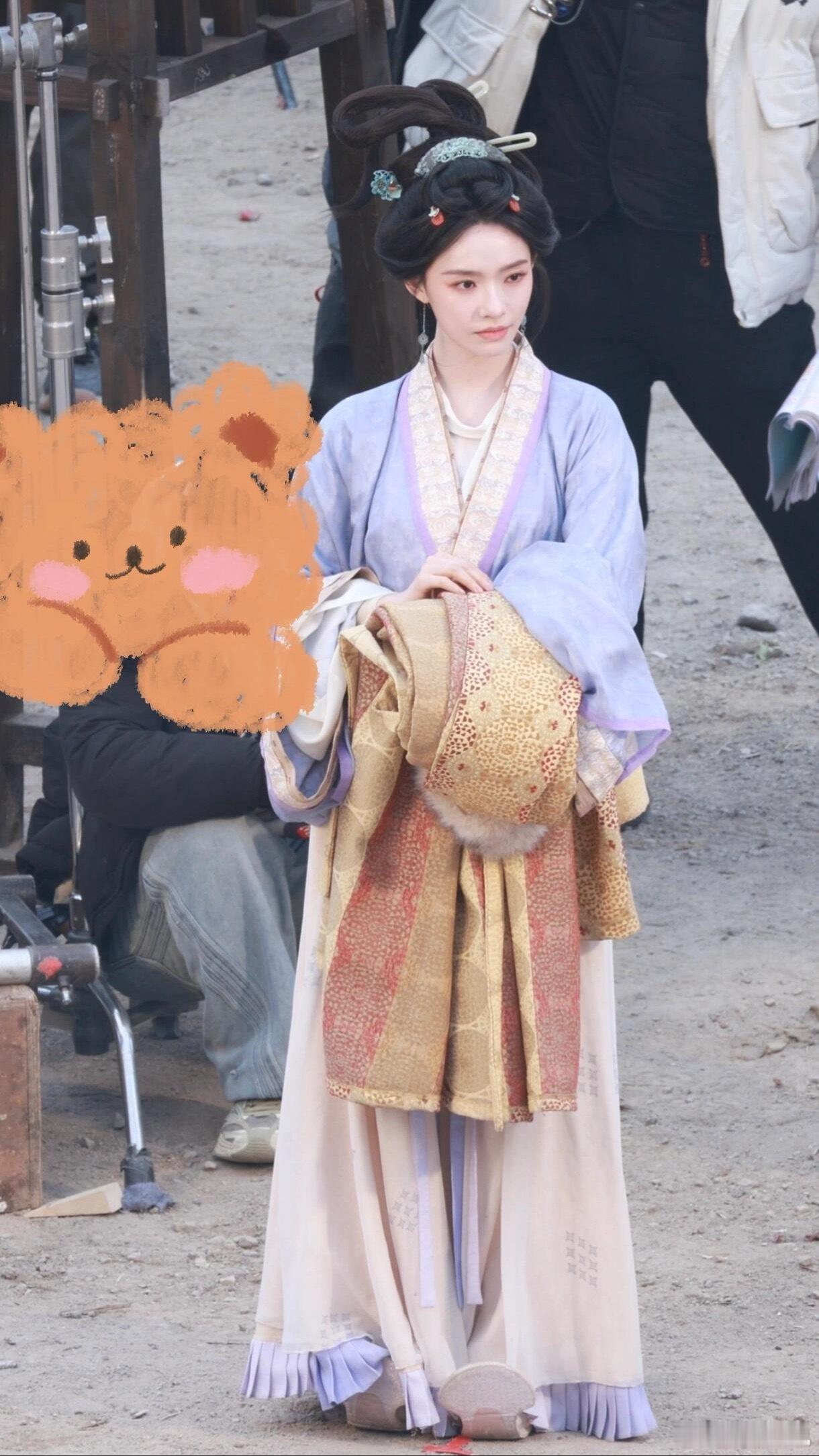 横店在拍古偶女主路透🈶 