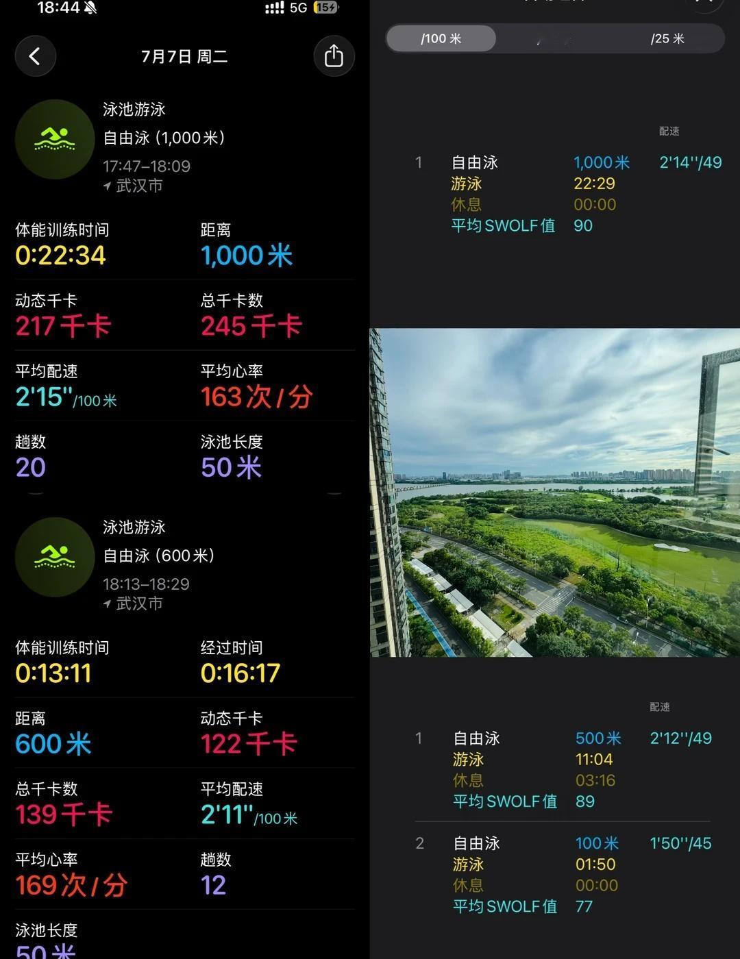 最近武汉的天气好难猜
我拿伞它绝不下雨，我忘记带伞它必把我淋湿
游泳 自由泳 游