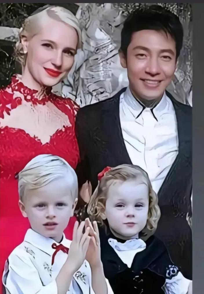 撒贝宁和李白一家四口回武汉过年，一双混血龙凤胎漂亮可爱[赞][赞][赞][赞]