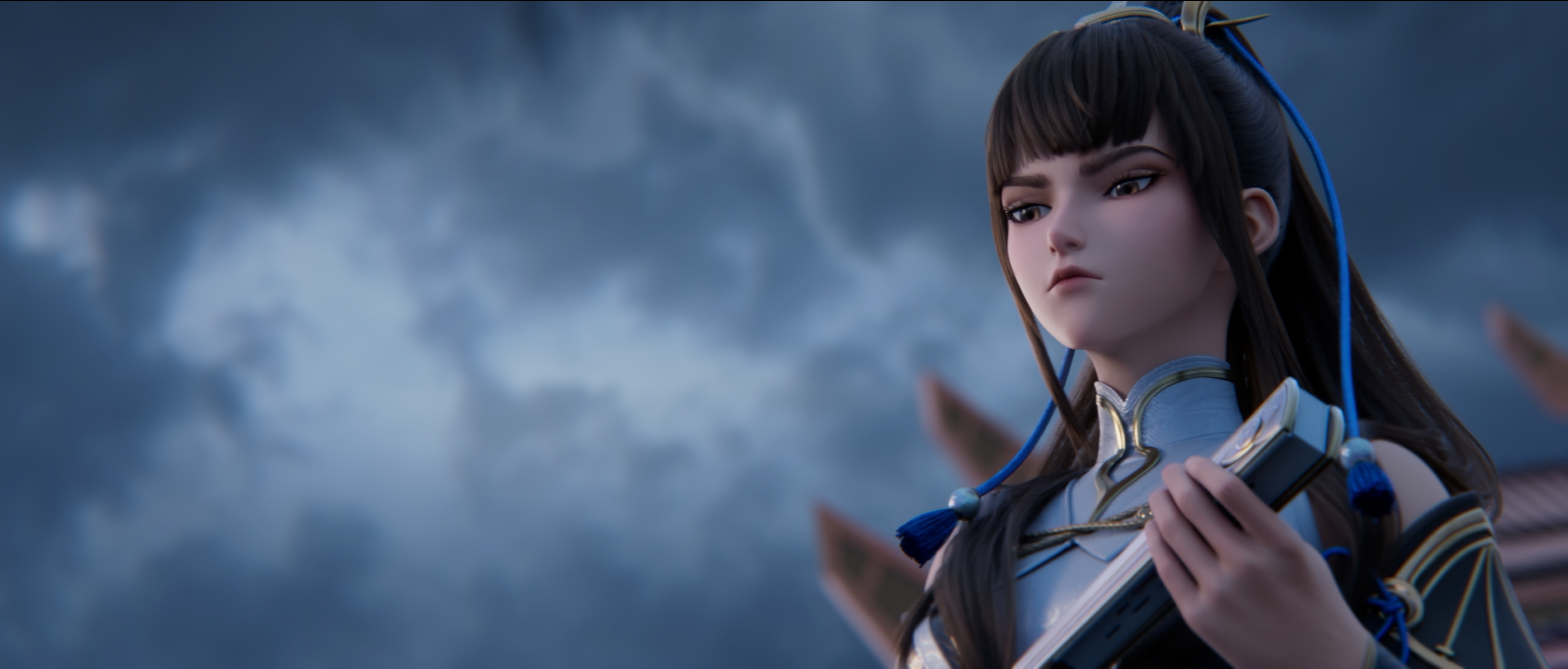 #王者3D动画剧集首播#这部李白3D动画《王者荣耀：荣耀之章碎月篇》在我看来，有