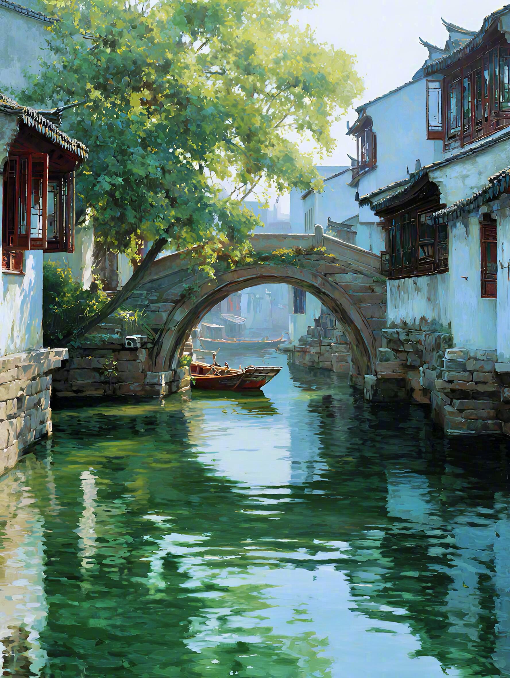 春风又绿江南岸，明月何时照我还？——泊船瓜洲 
