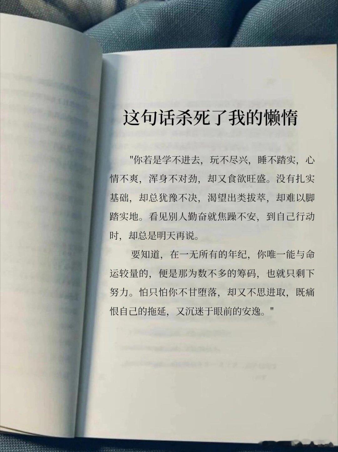 这句话杀死了我的懒惰 ​​​