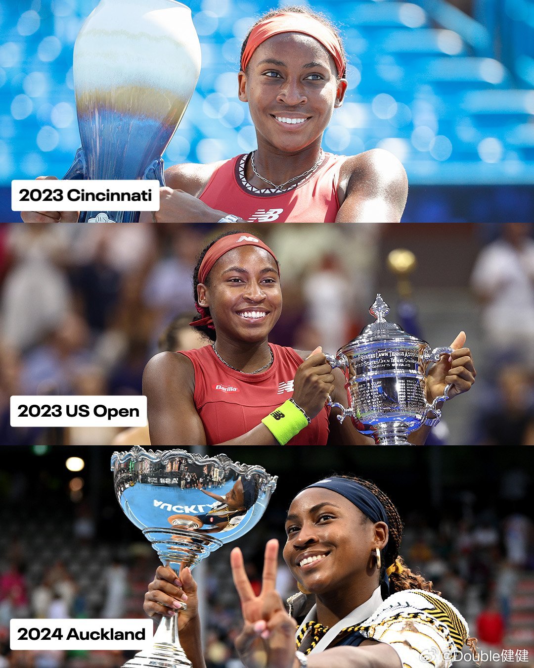 原来这是高芙第一次在硬地决赛输球！（之前9胜p负）不过前十个硬地决赛拿下9冠也排