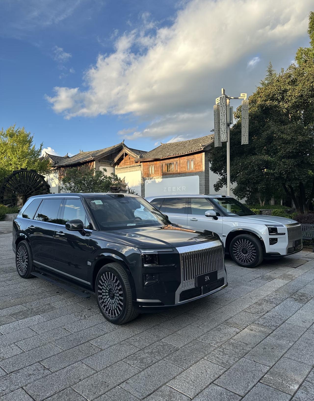 老张把新提的极氪9x开进小区时，隔壁王姐正抱着泰迪遛弯。

“哟，这方块蛋糕成精