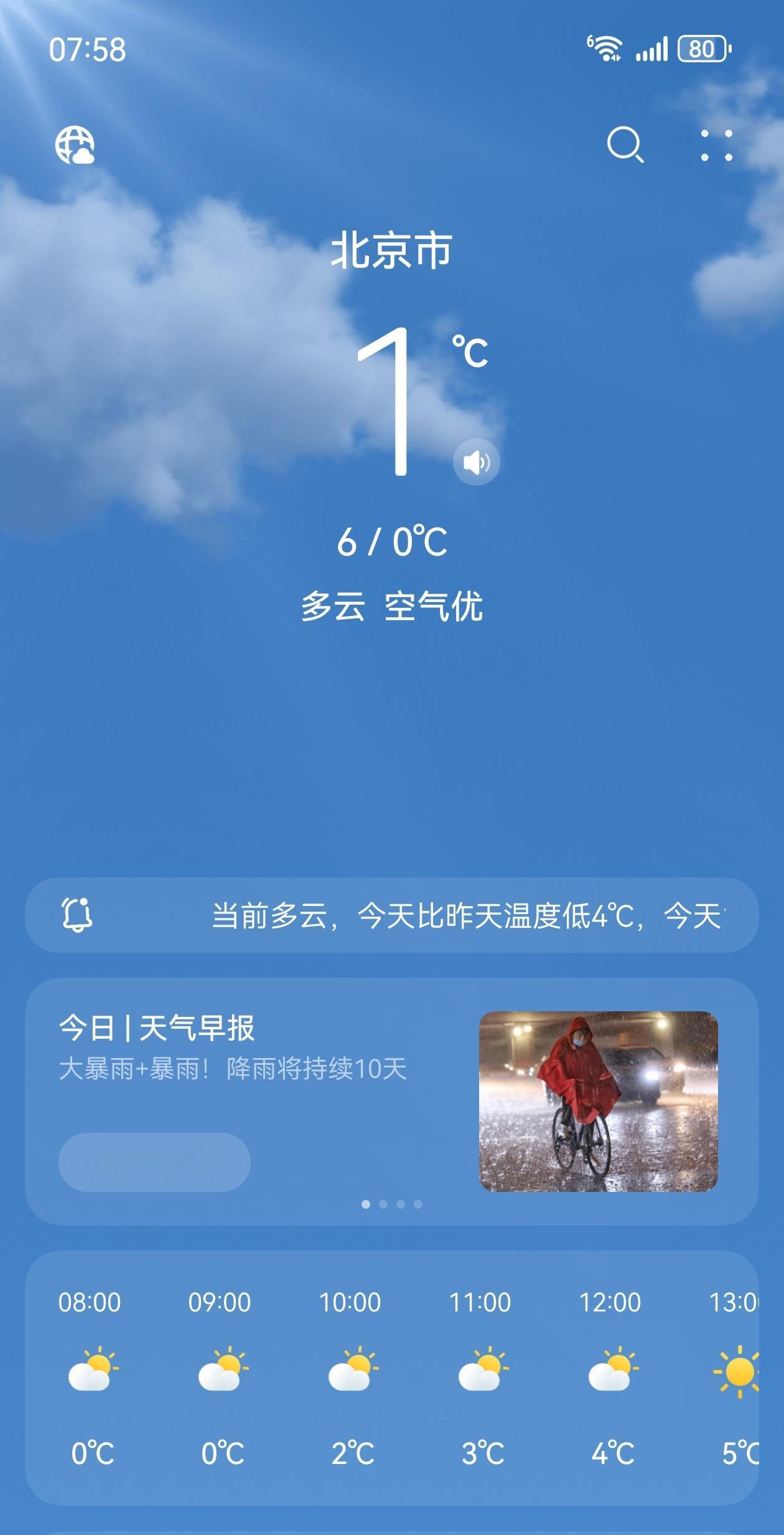 这两天又冷了，一觉醒来外面雨夹雪。天气变化无常啊！ 