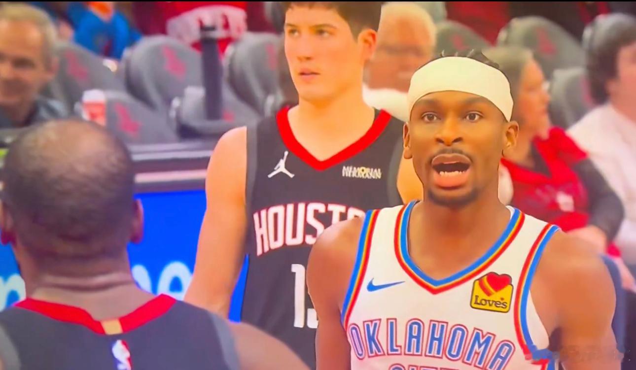 1月16日讯 NBA常规赛，火箭今日主场91-111不敌雷霆。比赛中，SGA在一