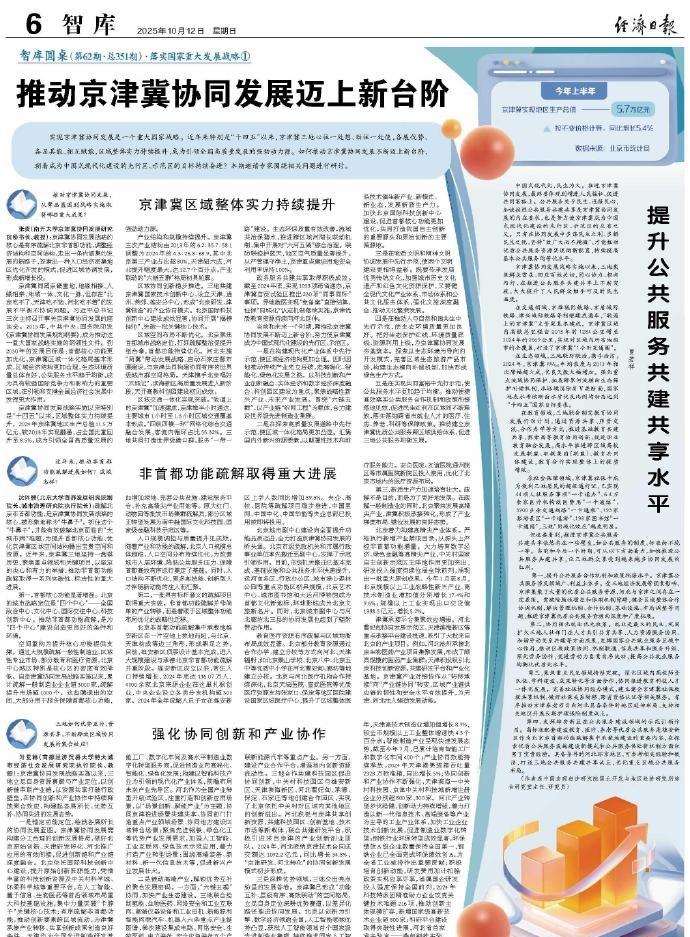 【推动京津冀协同发展迈上新台阶】（经济日报）网页链接