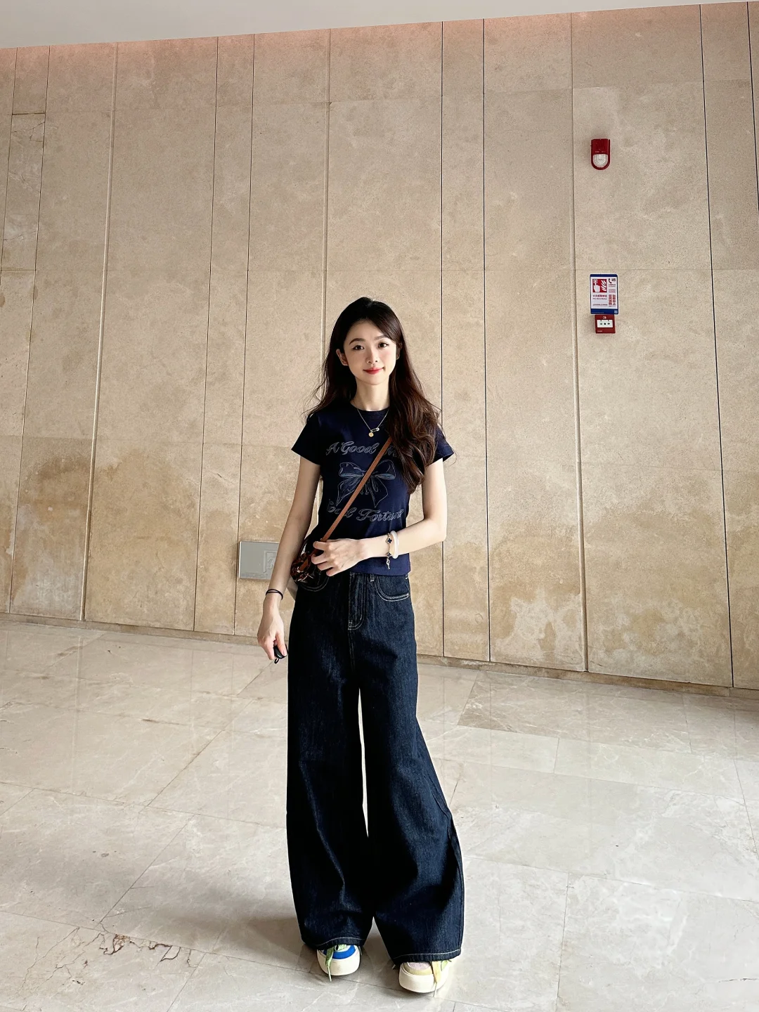 155小个子女生穿搭 上短下长好显高！！