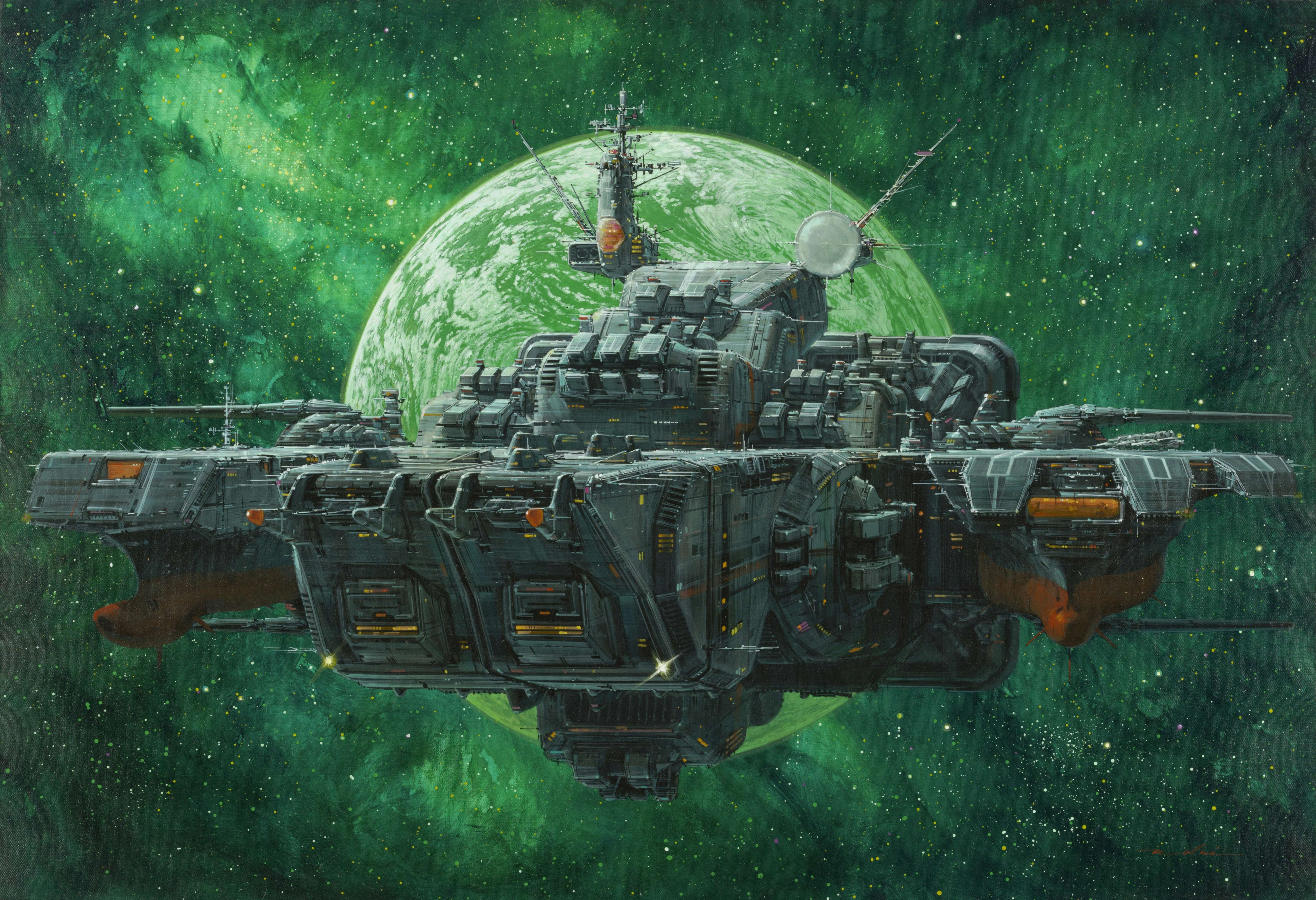 精细到“异常”的MACROSS，但仔细看就会发现跟剧中的SDF-1并不一样，可是