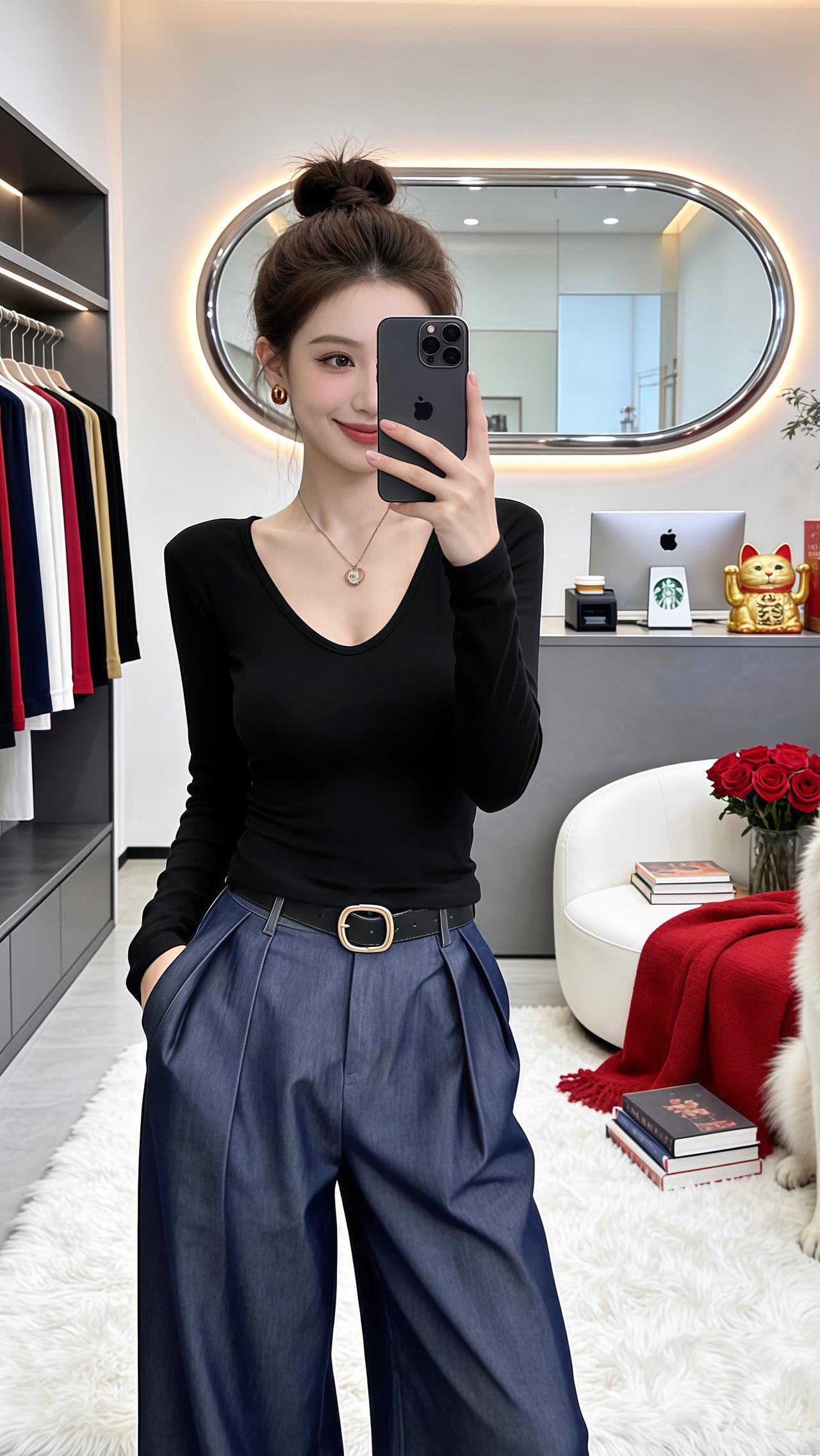 修身打底衫 洋气减龄 修身显瘦